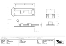 Load image into Gallery viewer, 33013 Black 4" Straight Door Bolt