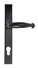 Load image into Gallery viewer, 33035 Black Cottage Slimline Lever Espag. Lock Set