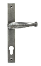 Load image into Gallery viewer, 33036 Pewter Cottage Slimline Lever Espag. Lock Set