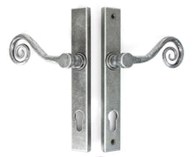 Load image into Gallery viewer, 33038L Pewter Monkeytail Slimline Lever Espag. Lock Set - LH