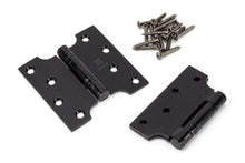 Load image into Gallery viewer, 33043 Black 4" x 2" x 4" Parliament Hinge (pair) ss