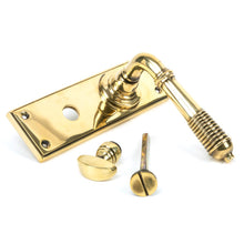Load image into Gallery viewer, 33084 Aged Brass Reeded Lever Bathroom Set