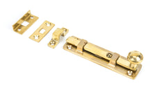 Load image into Gallery viewer, 33096 Polished Brass 4" Universal Bolt
