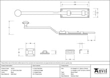 Load image into Gallery viewer, 33113 Black 6" French Door Bolt