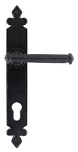 Load image into Gallery viewer, 33172 Black Tudor Lever Espag. Lock Set