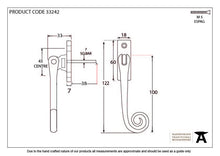 Load image into Gallery viewer, 33242 Black Slim Monkeytail Espag - RH