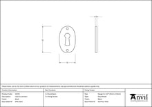 Load image into Gallery viewer, 33255 Black Oval Escutcheon