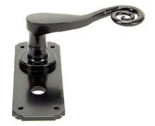 Load image into Gallery viewer, 33266 Black Monkeytail Lever Bathroom Set