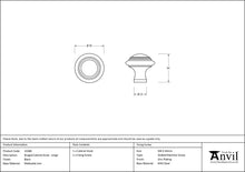 Load image into Gallery viewer, 33380 Beeswax Ringed Cabinet Knob - Large