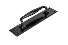 Load image into Gallery viewer, 33466 Black Pull Handle on Backplate
