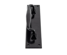 Load image into Gallery viewer, 33466 Black Pull Handle on Backplate