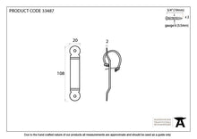 Load image into Gallery viewer, 33487 Black Locking Penny End Screw on Staple