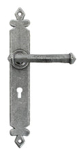 Load image into Gallery viewer, 33608 Pewter Tudor Lever Lock Set