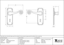 Load image into Gallery viewer, 33615 Pewter Monkeytail Lever Lock Set