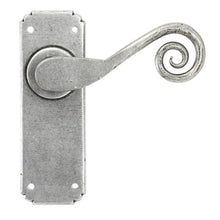 Load image into Gallery viewer, 33616 Pewter Monkeytail Lever Latch Set
