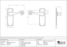 Load image into Gallery viewer, 33616 Pewter Monkeytail Lever Latch Set
