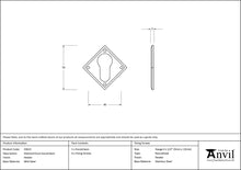 Load image into Gallery viewer, 33622 Pewter Diamond Euro Escutcheon