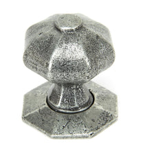 Load image into Gallery viewer, 33643 Pewter Octagonal Mortice/Rim Knob Set