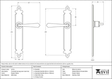 Load image into Gallery viewer, 33731 Pewter Cromwell Lever Latch Set
