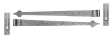 Load image into Gallery viewer, 33741 Pewter 35" Hook & Band Hinge - Cranked (pair)
