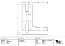 Load image into Gallery viewer, 33760 Pewter 7" HL Hinge (pair)
