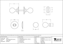 Load image into Gallery viewer, 33778 Pewter Round Mortice/Rim Knob Set