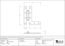 Load image into Gallery viewer, 33784 Pewter 3¼" HL Hinge (pair)