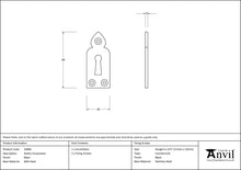 Load image into Gallery viewer, 33866 Black Gothic Escutcheon