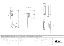 Load image into Gallery viewer, 33881 Black Locking Deluxe Monkeytail Fastener - RH