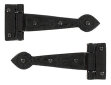 Load image into Gallery viewer, 33884 Black Textured 6" Cast T Hinge (pair)