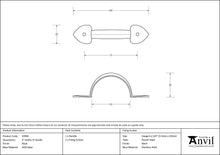 Load image into Gallery viewer, 33994 Black 4" Gothic D Handle