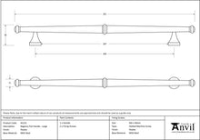 Load image into Gallery viewer, 45153 Pewter Regency Pull Handle - Large