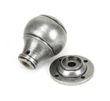 Load image into Gallery viewer, 45156 Pewter Regency Mortice/Rim Knob Set