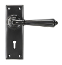 Load image into Gallery viewer, 45328 Aged Bronze Hinton Lever Lock Set
