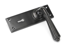 Load image into Gallery viewer, 45328 Aged Bronze Hinton Lever Lock Set