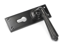 Load image into Gallery viewer, 45331 Aged Bronze Hinton Lever Euro Lock Set