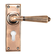 Load image into Gallery viewer, 45337 Polished Bronze Hinton Lever Euro Lock Set