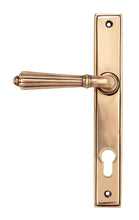 Load image into Gallery viewer, 45338 Polished Bronze Hinton Slimline Lever Espag. Lock Set