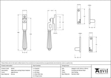 Load image into Gallery viewer, 45347 Aged Bronze Night-Vent Locking Hinton Fastener