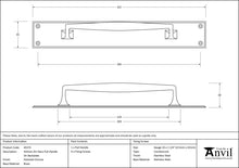 Load image into Gallery viewer, 45375 Polished Chrome 425mm Art Deco Pull Handle on Backplate