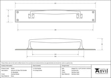 Load image into Gallery viewer, 45376 Polished Nickel 425mm Art Deco Pull Handle on Backplate