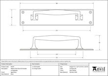 Load image into Gallery viewer, 45379 Aged Brass 300mm Art Deco Pull Handle on Backplate