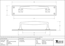 Load image into Gallery viewer, 45380 Polished Chrome 300mm Art Deco Pull Handle on Backplate