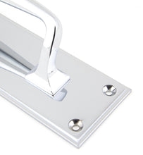 Load image into Gallery viewer, 45380 Polished Chrome 300mm Art Deco Pull Handle on Backplate