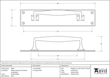 Load image into Gallery viewer, 45381 Polished Nickel 300mm Art Deco Pull Handle on Backplate