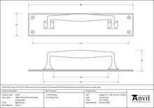 Load image into Gallery viewer, 45382 Aged Bronze 300mm Art Deco Pull Handle on Backplate