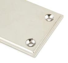 Load image into Gallery viewer, 45386 Polished Nickel 425mm Art Deco Fingerplate
