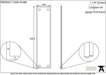 Load image into Gallery viewer, 45388 Polished Bronze 425mm Art Deco Fingerplate