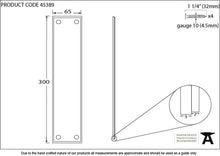 Load image into Gallery viewer, 45389 Aged Brass 300mm Art Deco Fingerplate