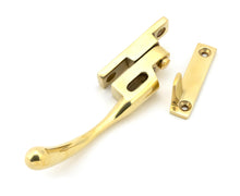 Load image into Gallery viewer, 45396 Polished Brass Night-Vent Locking Peardrop Fastener - LH